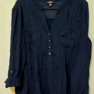 Navy blue 2xl blouse